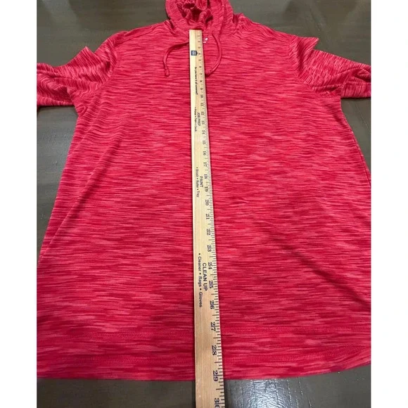 Tommy Bahama Men's XL Red Heathered Pullover Hoodie Long Sleeve Shirt - Picture 6 of 10